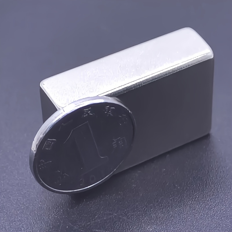 

1/2pcs Super Strong Neodymium Magnet, N35 Grade Ndfeb Block, Metal Permanent Magnetic Rectangular Imanes, Science, And Crafting Use