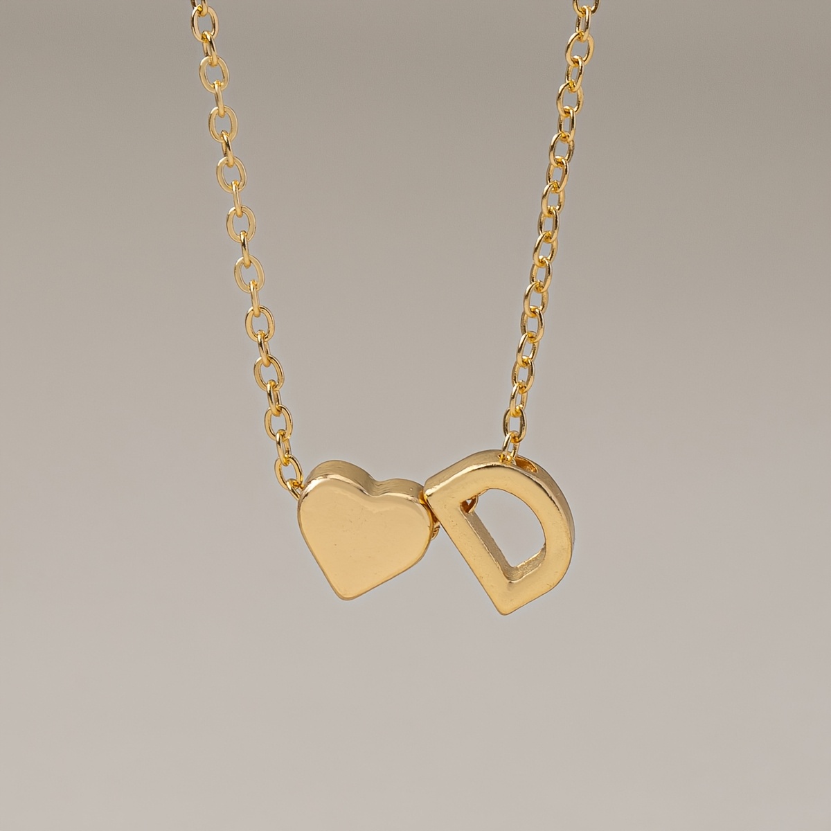 Customizable Letters Necklace — Fashionable Casual Style