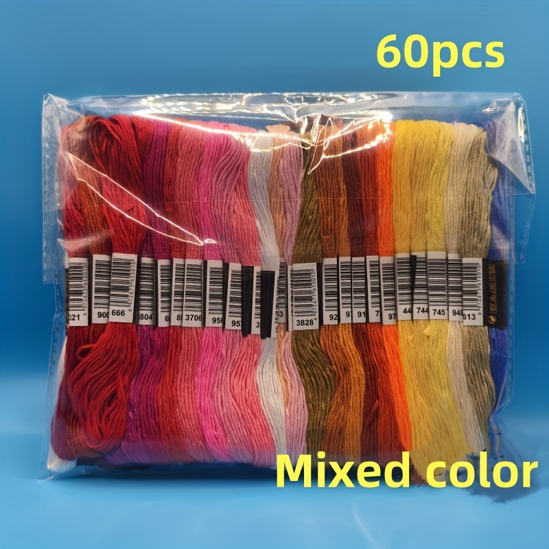 60pcs/set Of Embroidery Threads, Cross- Threads, Sewing Threads, And Sewing Thread Kits