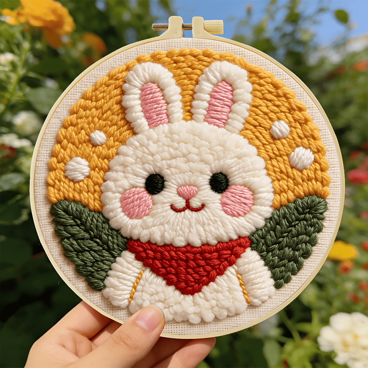 DIY Pierced Needle Embroidery Set for Beginners