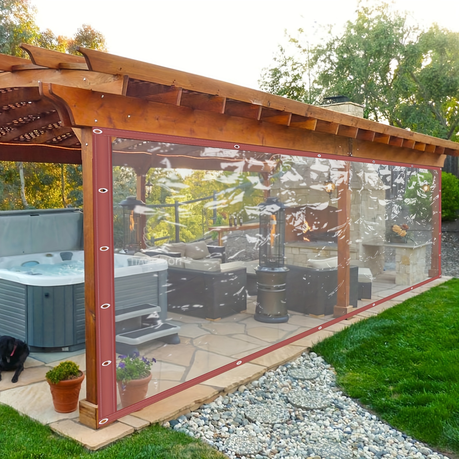 Outdoor vinyl curtains discount
