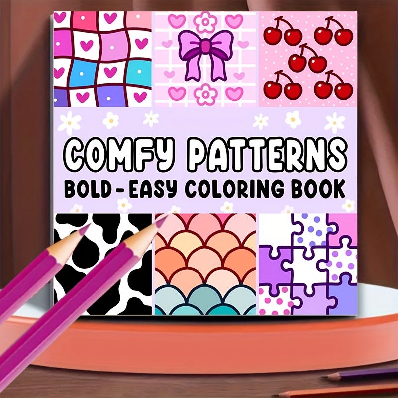 

1pc Adult Coloring Book, 20 Pages, Softcover, Paper, Patterns, Ideal For Holiday Gatherings, Friends, Family, School Gifts, Christmas, Valentine's Day Presents