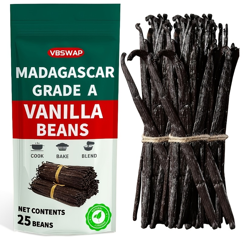 25pcs of whole   madagascar vanilla pods 5 inches long   making vanilla extract and baking