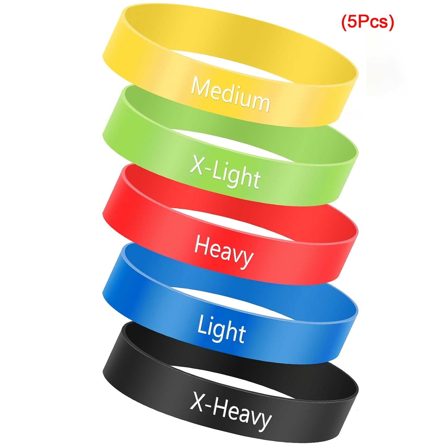 E-shop 5er-Pack Multicolor/Gradient Rosa/Gradient Lila/Gradient Blau Elastisches Band Zehenband Stretchband, Großzehenspalt, Fingerwiderstandsstrecker,
