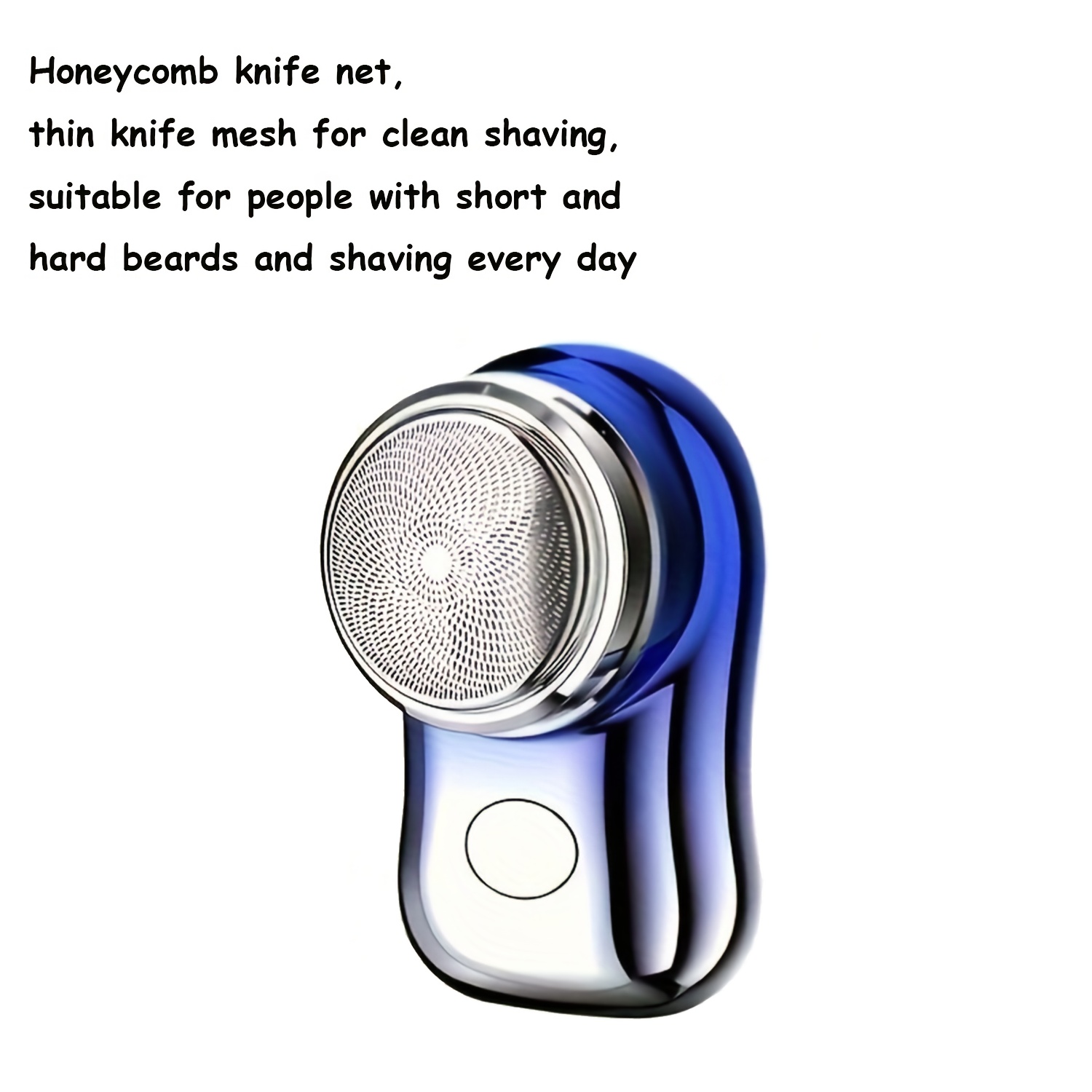 Afeitadora rotativa compacta USB recargable para hombre, con cuerpo de acero inoxidable para un afeitado suave, ideal para viajes y un gran regalo para el Día del Padre para papás y maridos - Imagen 8