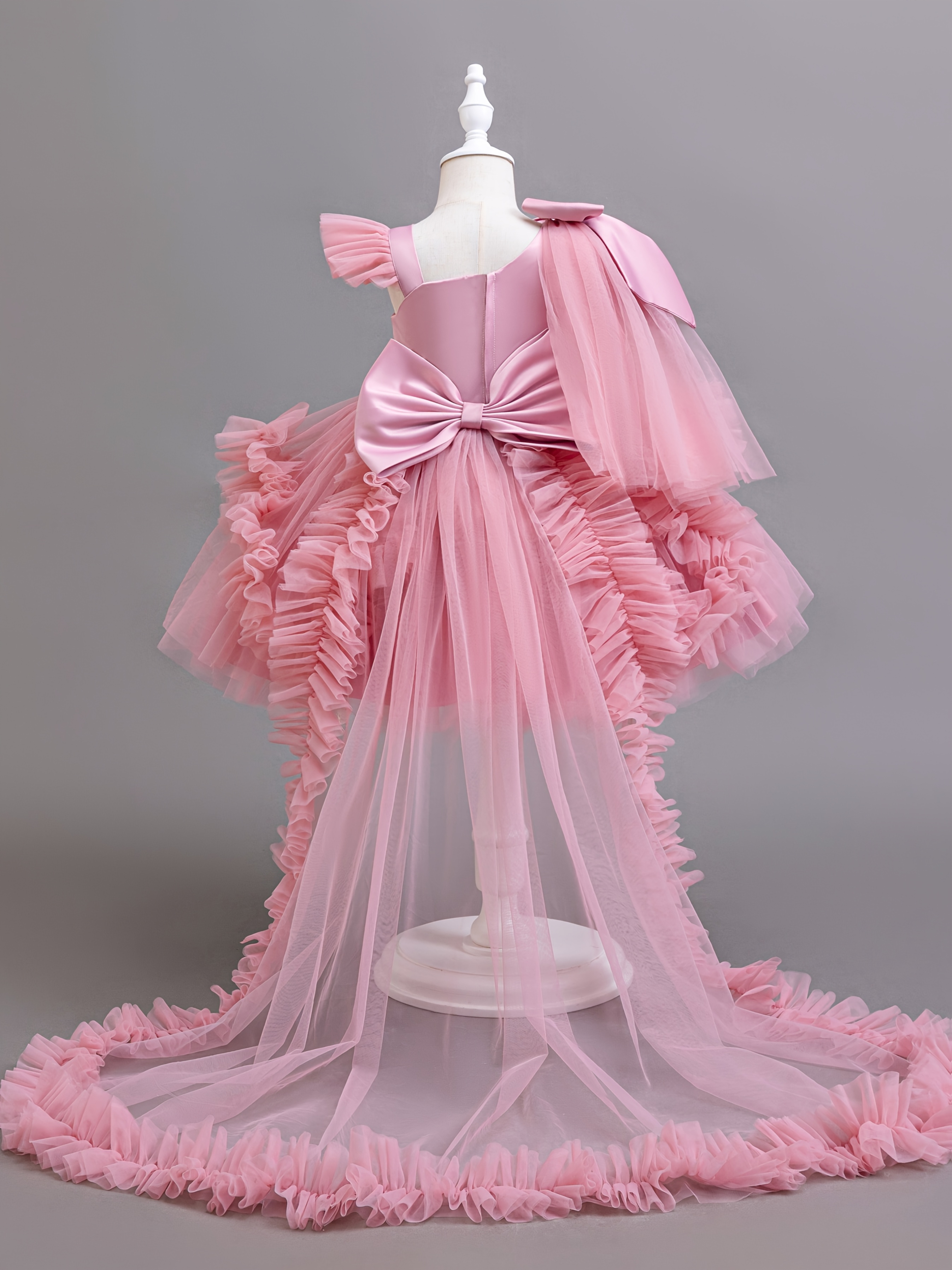 elegant girls sleeveless princess tutu dress flowing tulle - Temu Chile