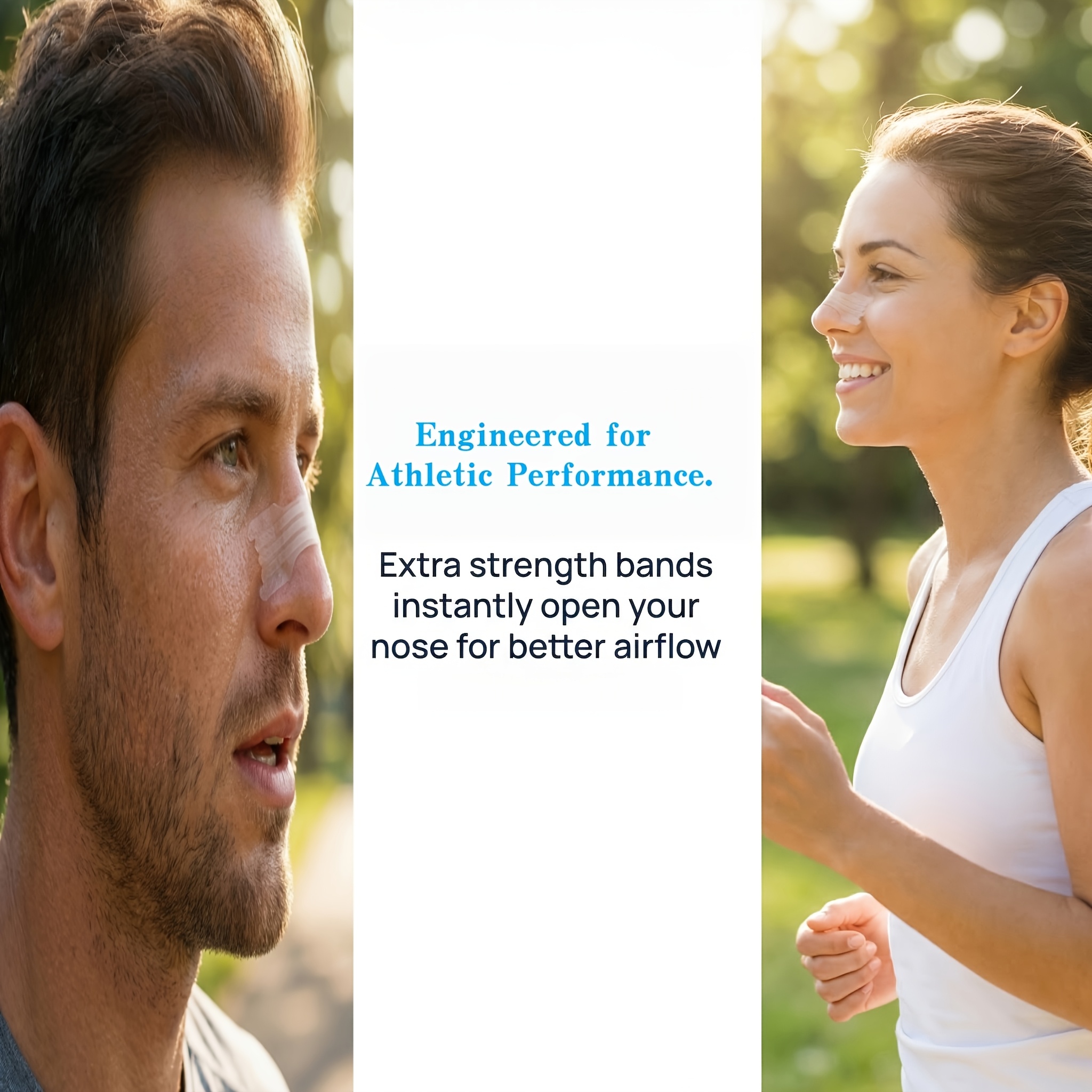 100pcs Sports Nose Strips, 31% Enhanced Airflow, Strong Hold, Breathable Design for Active Lifestyles, Holiday Gift Ready