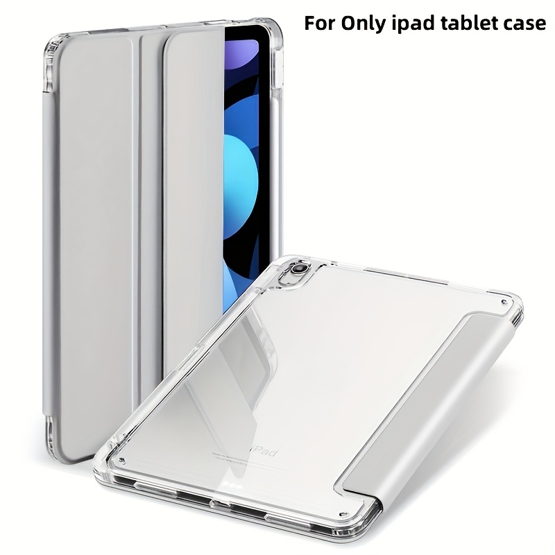 imagen del artículo   para ipad nueva para ipad 11ª generación,   transparente antidoblez de tres pliegues con ranura para lápiz para ipad 11,      ,   anticaídas de 11 pulgadas,   simple a3354  