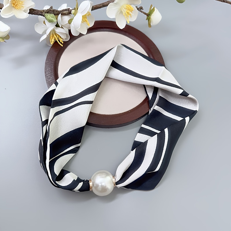Vintage Collarbone Scarf Soft Warm Neck Gaiter Elegant Decorative Small Scarf For Women