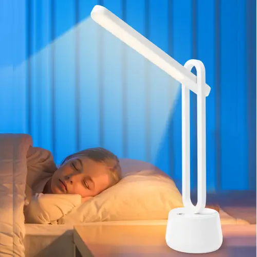led foldable desk lamp rechargeable battery operated table lamp dimmable reading lamp for home bedroom