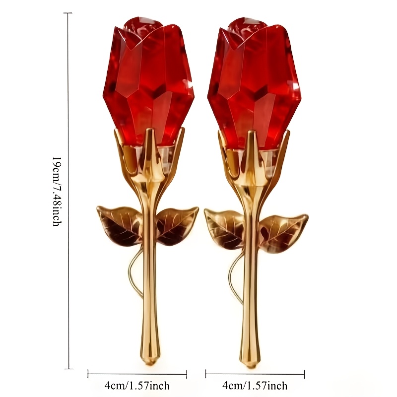 2-pack 50ml Rose-shaped Perfume | Top Note: Rose & Pink Pepper + : Sweet + : | Niche & Premium, Long-lasting Fragrance | Ideal For Housewarming, Holidays, Gifting & Self-use