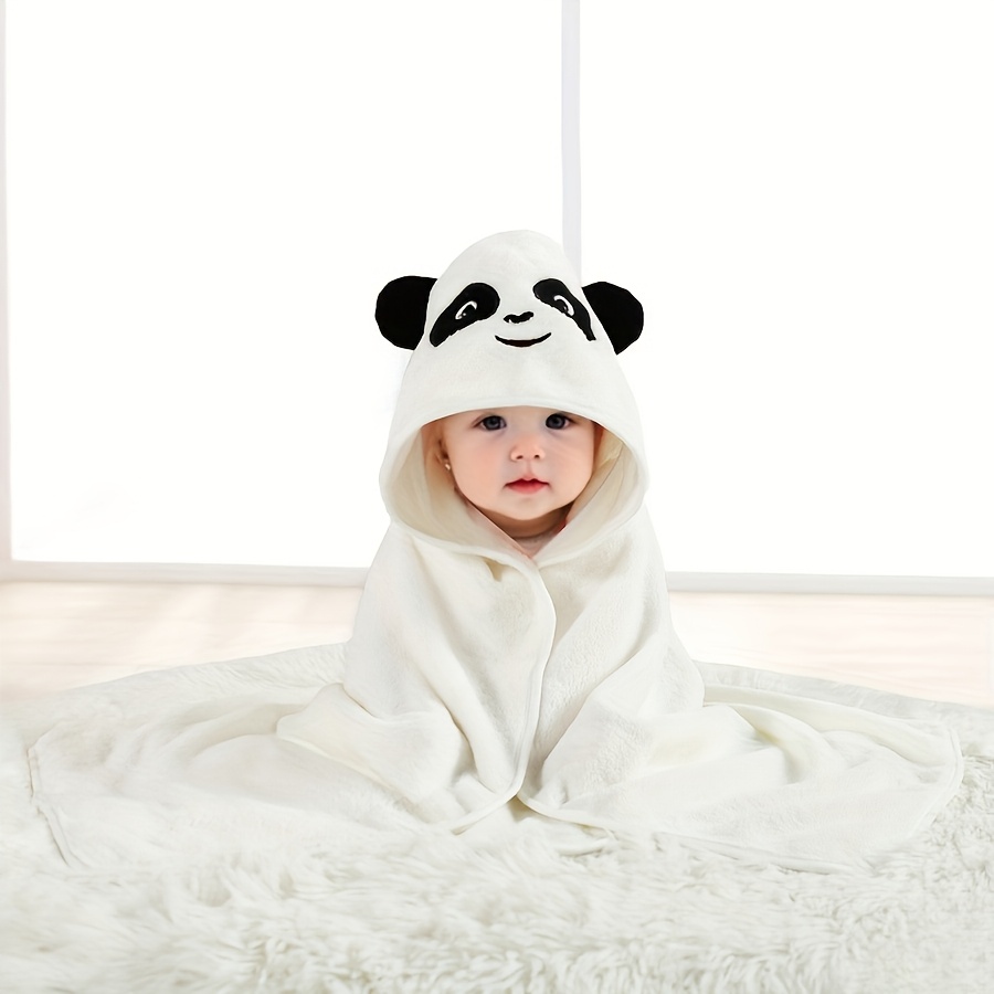 Children's Bath Towel 80x80cm, Animal Print, 100% Polyester, Soft and Breathable, Highly Absorbent, Cartoon Design for Kids