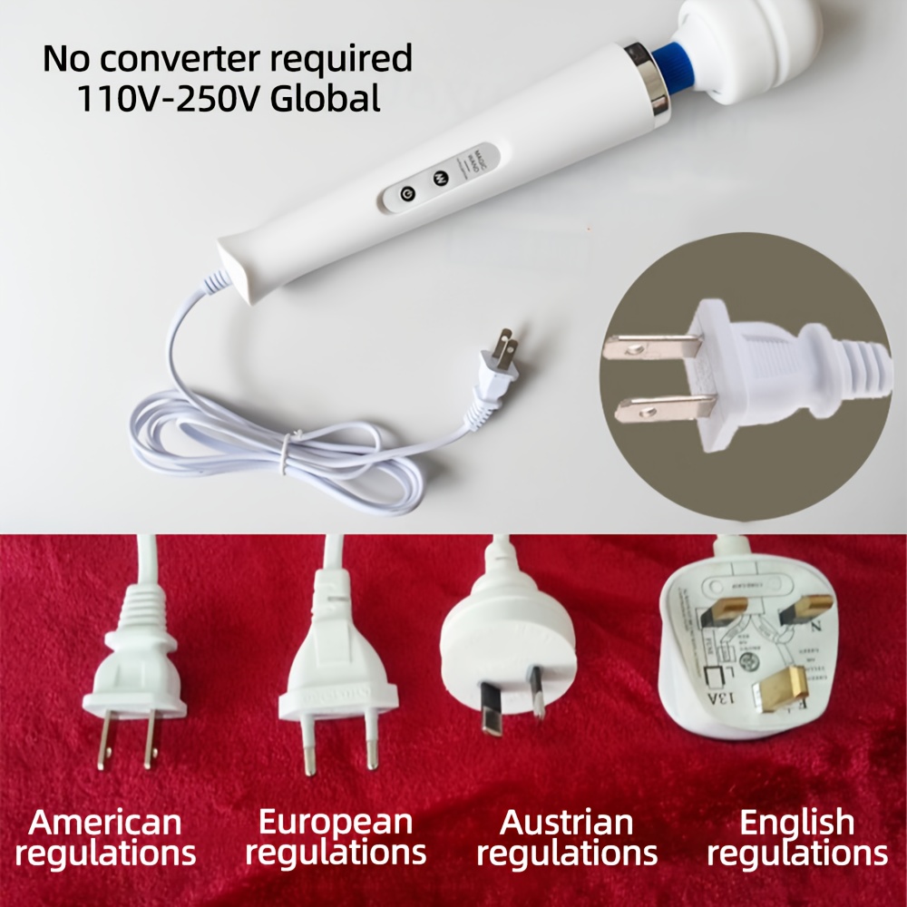 Direct Insertion Of Ultra Large AV Vibrator With Ten Frequency Vibration Band, Ultra Long Charging Cable, G-point Stimulation, Soft Silicone, Skin Friendly, Female Lesbian Sex Toy Products