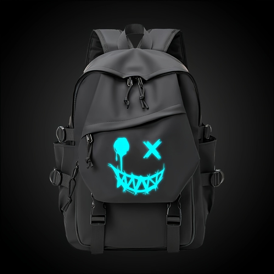 

Large Capacity Fluorescent Backpack For Night, Stylish Lightweight And Simple, Suitable For Travel, School And Commuting For Junior And Senior High School Students