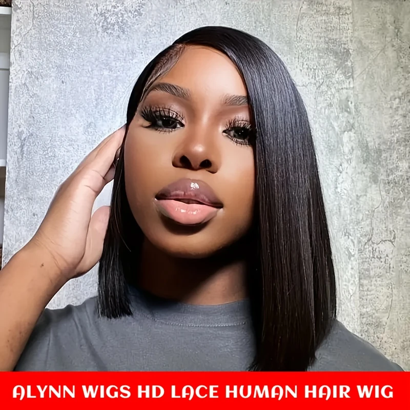 bob wig huamn hair glueless wigs 250 13x6 full straight human hair wigs hd straight lace frontal wig brazilian long bone straight human hair lace front wigs for women 1 human hair wig with baby hair details 3