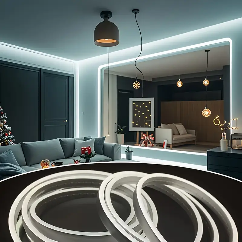 tira led flexible de neón de 12 v, 196.85 pulgadas/m, tira flexible adecuada para letreros publicitarios de interior y exterior, estilo de fuente de bricolaje, . detalles 7