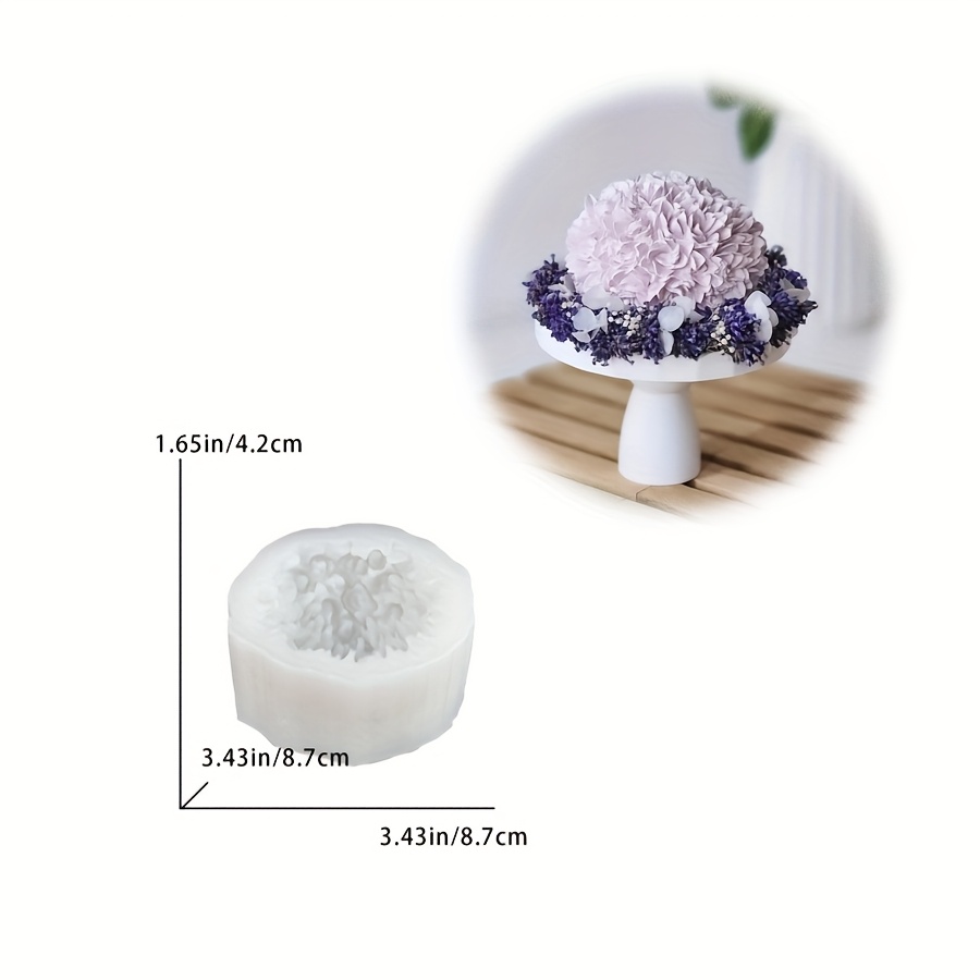 E-shop Tonschalenform, Blumendekor Ornament, Sonnenblumenform, Tischdeko für Zuhause, Tropfkleber Kerze, Aromatherapie Silikonform