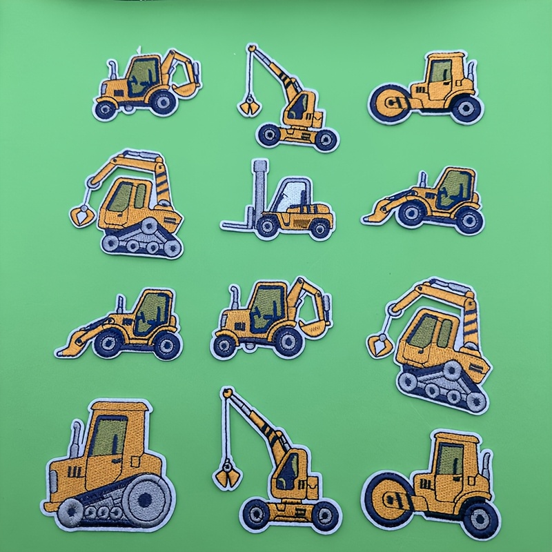 Fire Truck PatchMommy Digger Excavator Patch, Iron On/Sew Clothing Patches