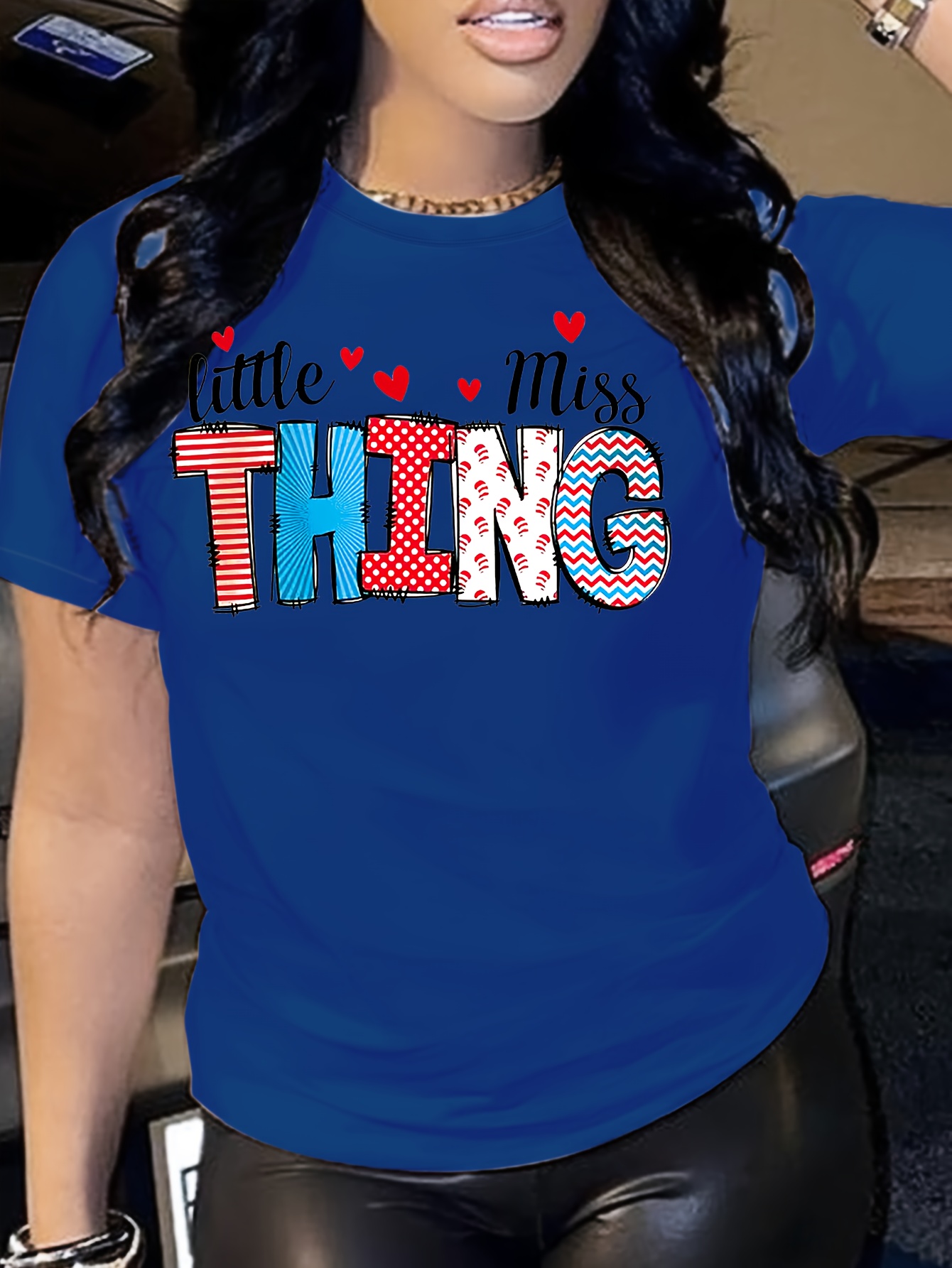 Letter Print T shirt Short Sleeve Crew Neck Casual Top - Temu Canada