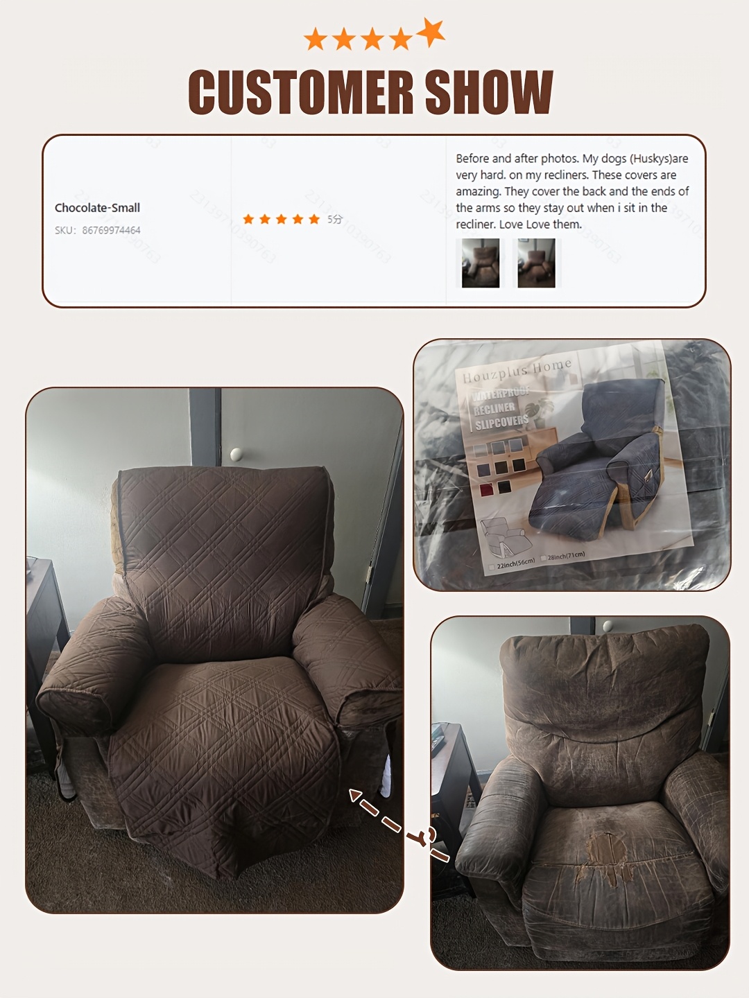 T-cushion armchair slipcover