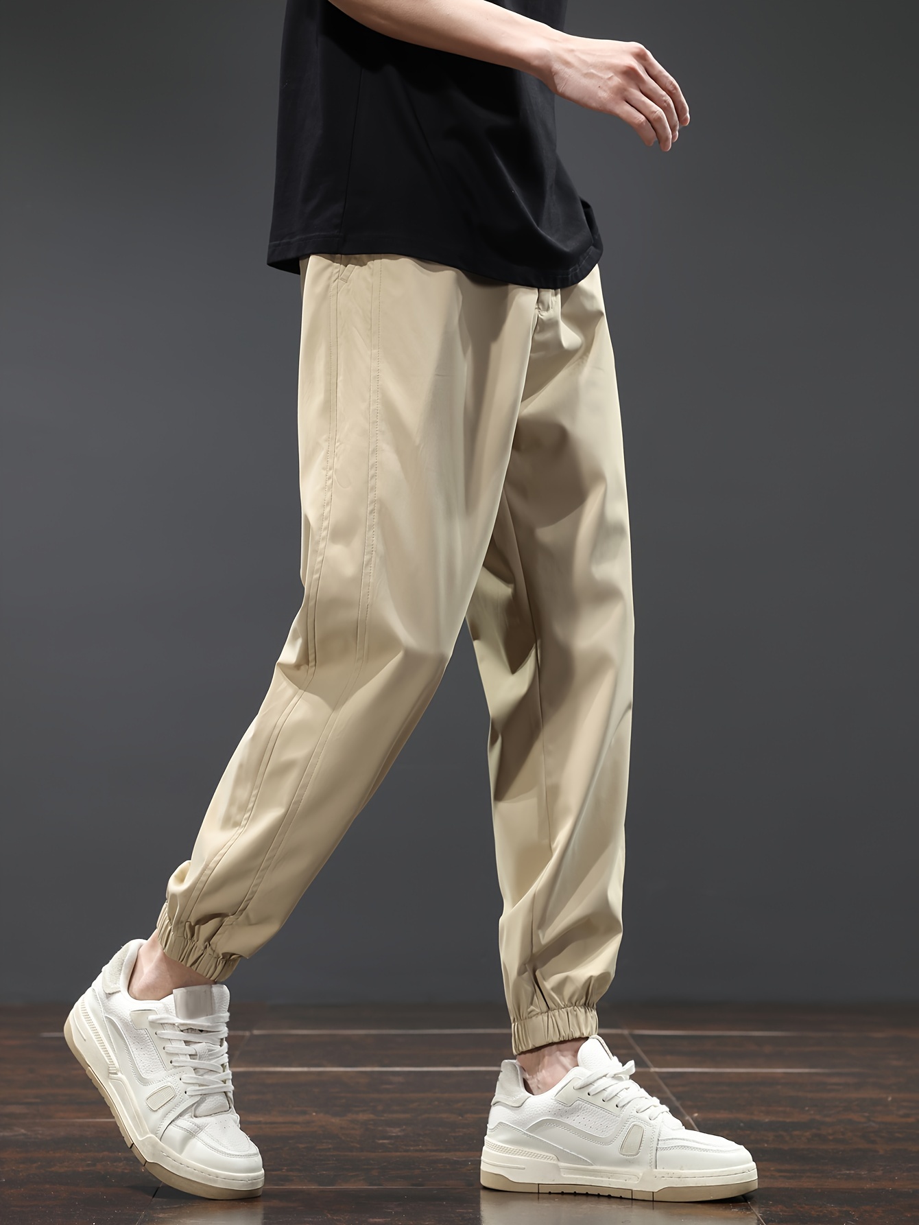 Pantalon Chino Decontracte Homme Coupe Legerement Temu France