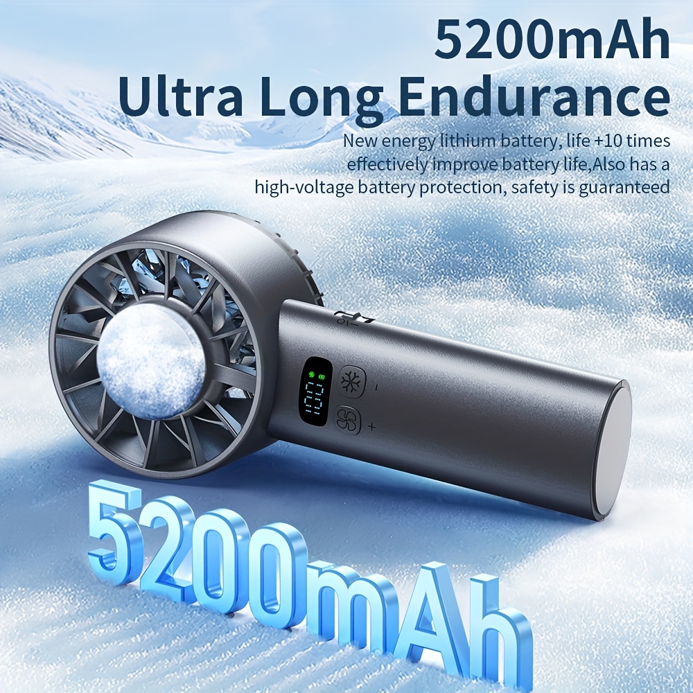 Ultra-Long Battery Life Handheld Fan, High-Speed Foldable Rechargeable Portable Fan, Ideal Summer Gift