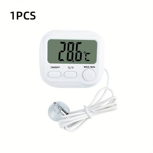 electronic thermometer temperature sensor switchable measuring 40 c c suitable for fish tank aquarium indoor refrigerator greenhouse aaa battery powered battery not included