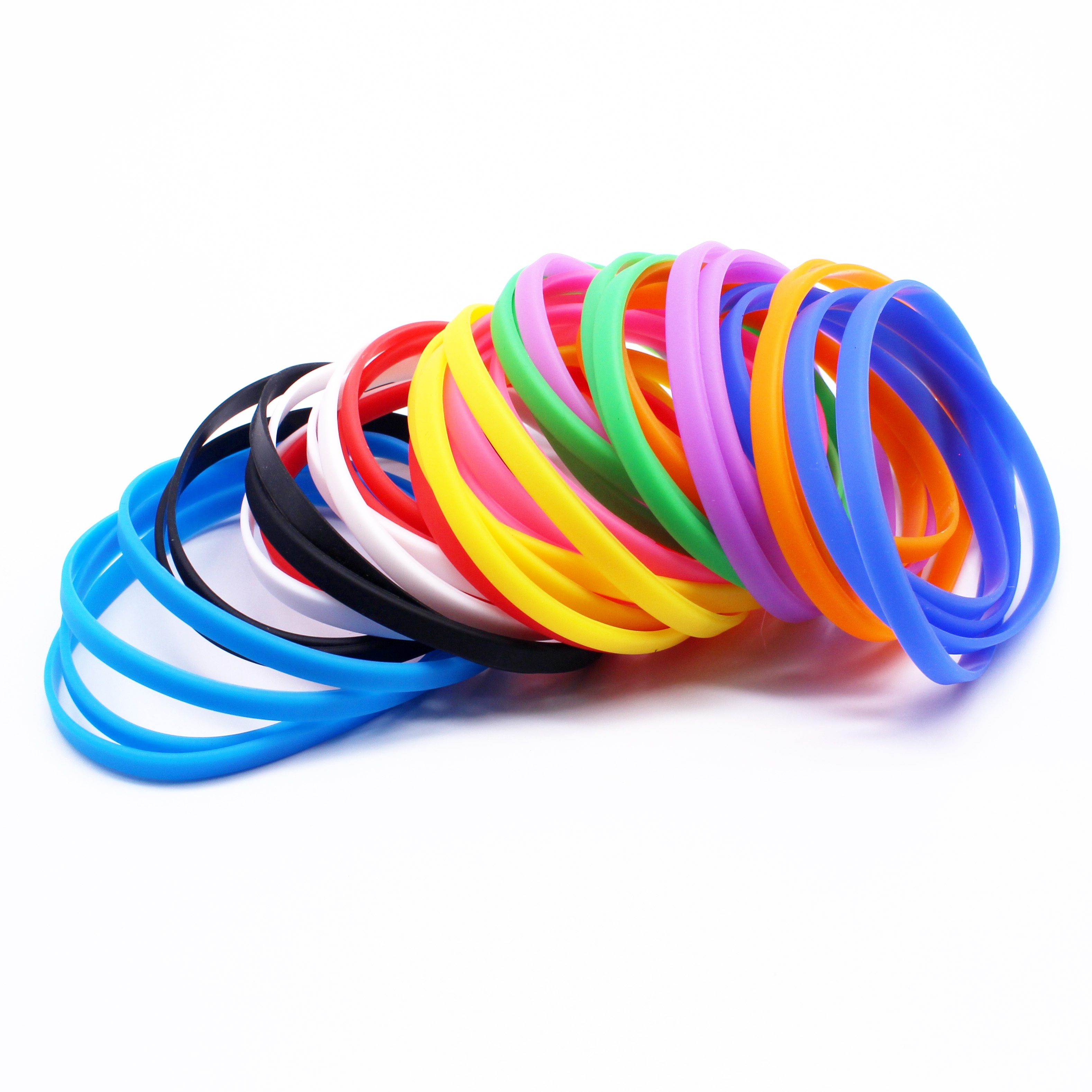 

4pcs Silicone Wristbands In Assorted Sizes – Bracelets, Soft Silicone Material, No Power Required – Fashion Accessory For Wear