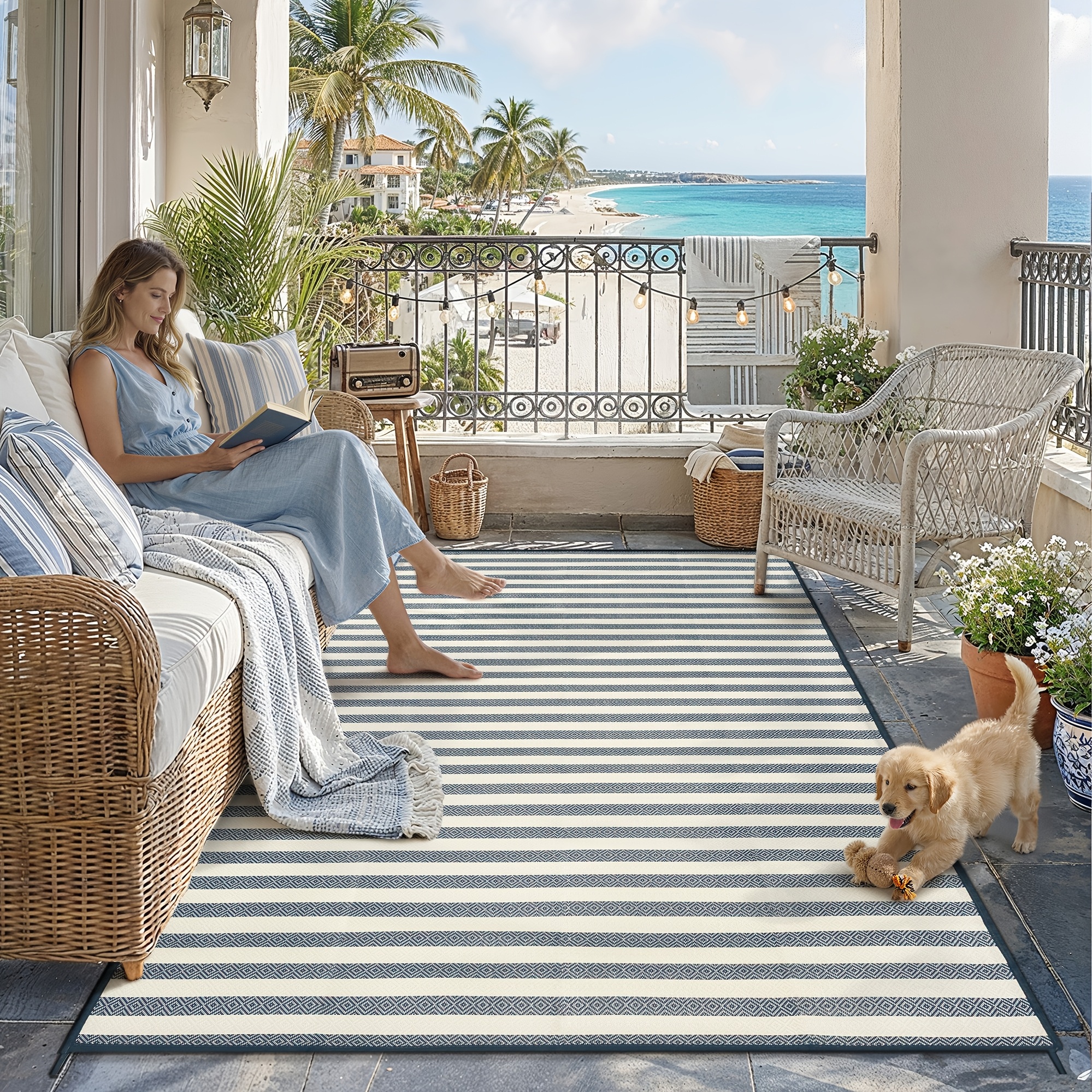 large outdoor rugs sold on Temu United States