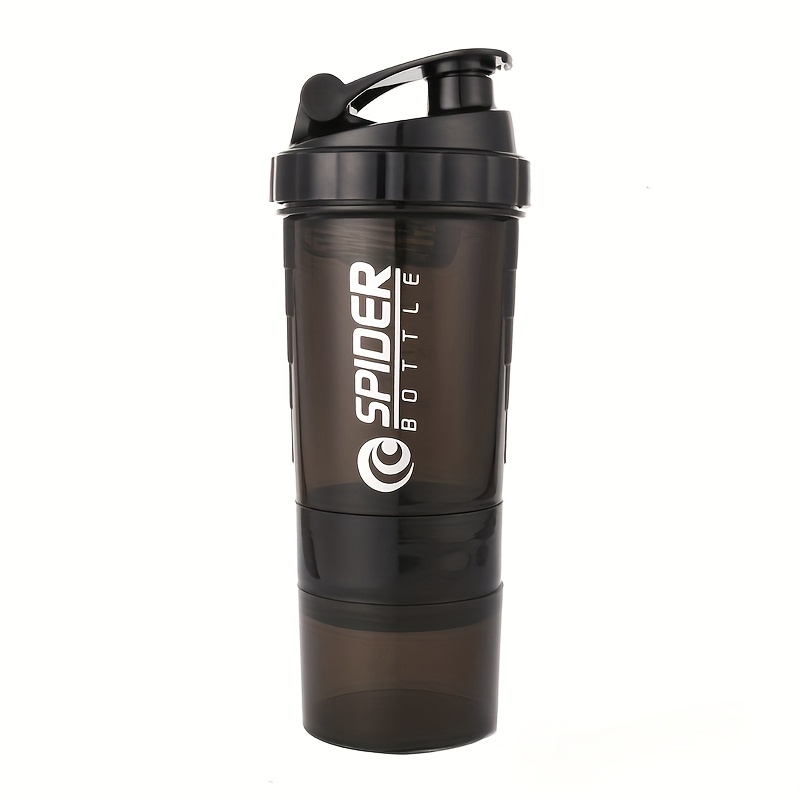 Stylish 500ml/ 17oz Portable Shaker Cup, Suitable For Gym Workouts, And Camping. Equipped With An Efficient Mixing Spring To Shakes Time. A Thoughtful Gift For Fitness Enthusiasts