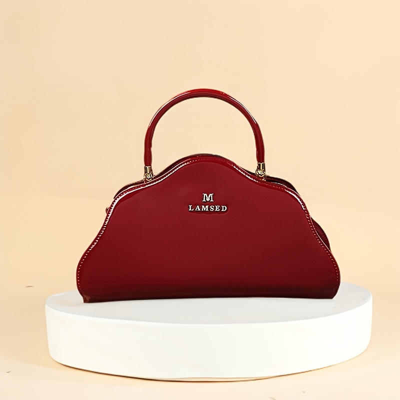 Fashionable Women's Shoulder Bag, Painted Cowhide Crossbody Bag with Adjustable Strap