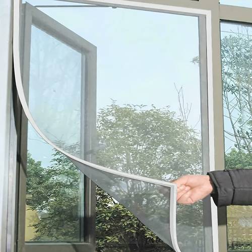 3pcs multi size self window mosquito net invisible mesh insect screen with installation tape