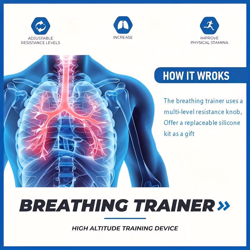 腹式呼吸训练器 改善肺活量和呼吸健康 商品详情 6