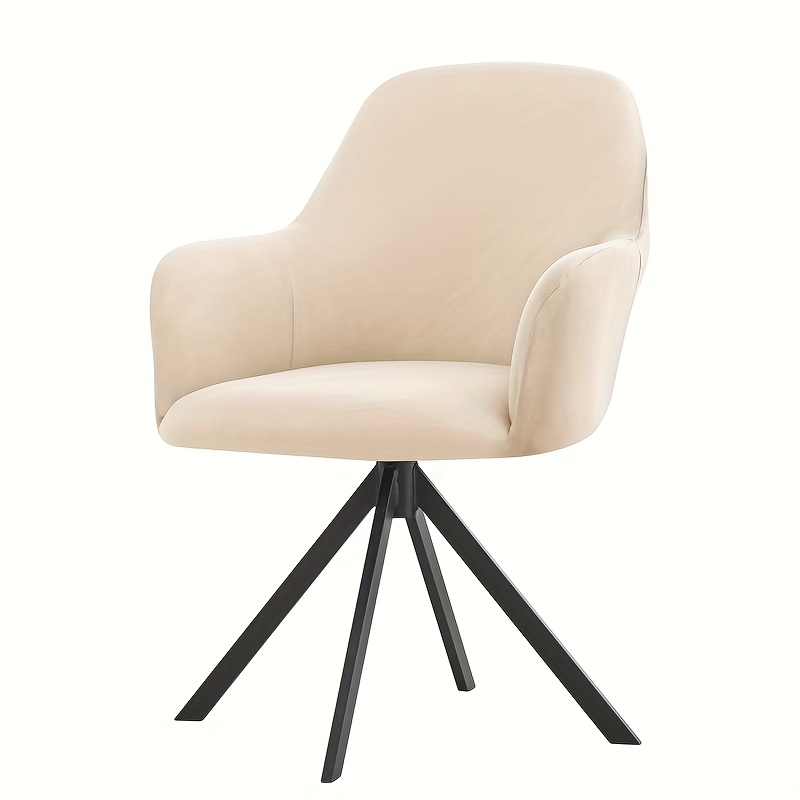 TEMU 1 pièce Housse de chaise à haut en tissu extensible en fibre Y, convient aux chaises pivotantes et aux chaises de salle à manger