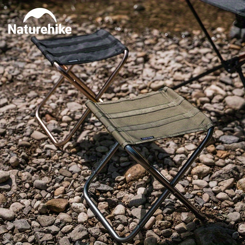 Solid Wood Portable Outdoor Folding Stool Fishing Chair - Temu