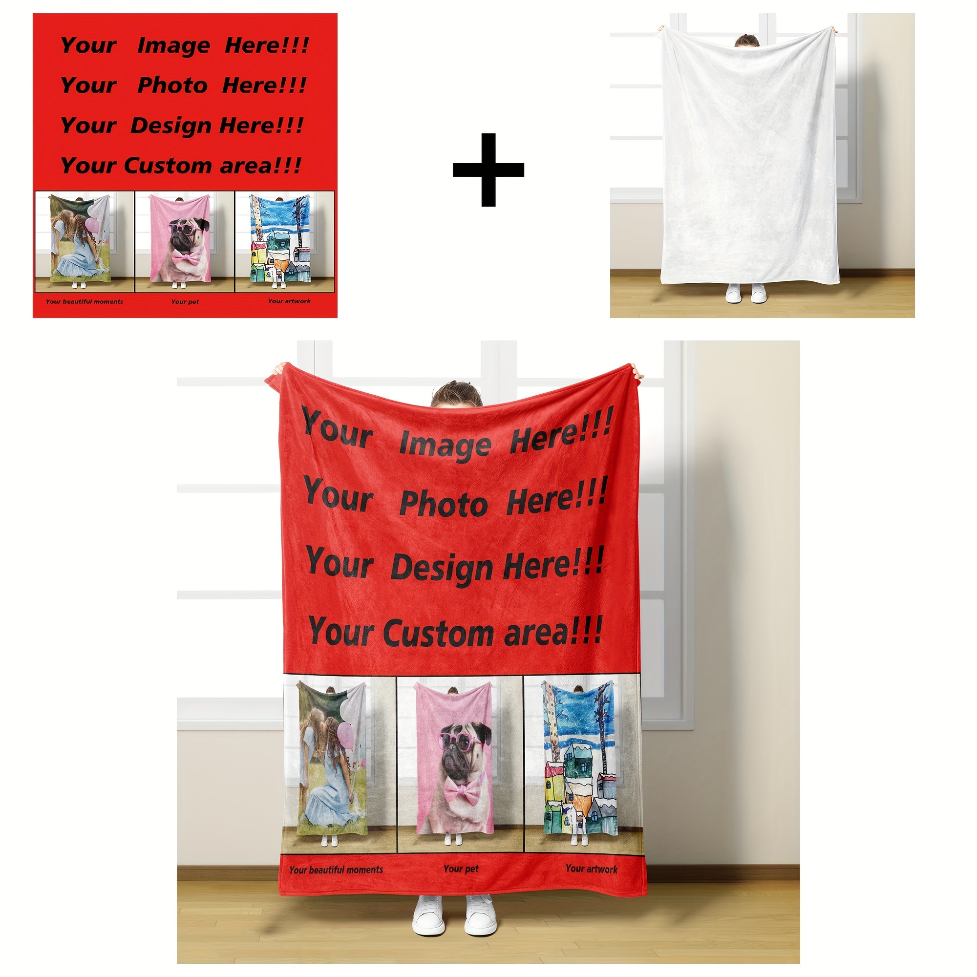 popular   1  photo flannel blanket soft warm personalized throw with your own picture ideal for   versatile use perfect gift for holidays special occasions details 1