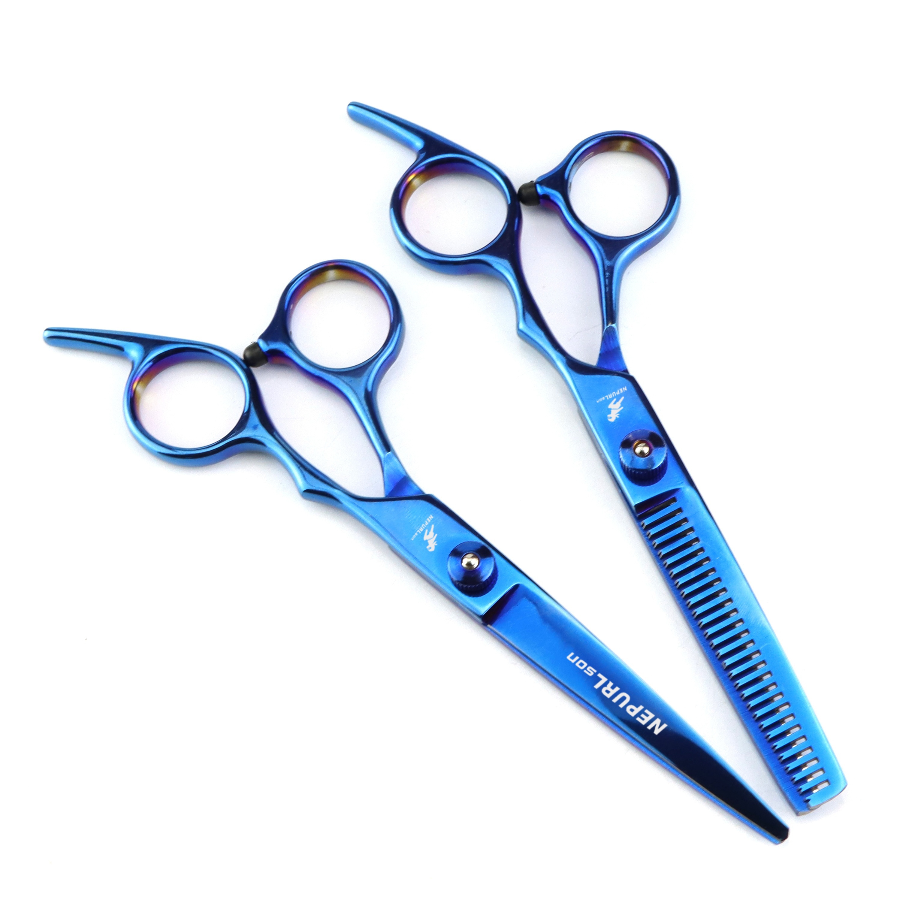  9pcs professional haircutting scissors set 6 0 inch texturizing thinning shears for all hair types right handed scent free Product details 11