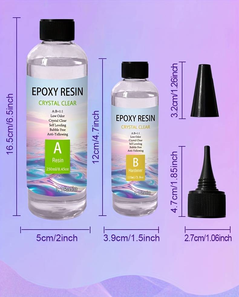 Това е кристален епоксиден AB адхезив, предлагащ се в размери 230ml/7.6oz и 500ml/16.9oz, с пропорция на смесване 1:1. Устойчивостта се осигурява за 12-24 часа, включва бързо отстраняване на въздух за проекти, подходящ е за риноски маси, устойчив е на пожълтяване.