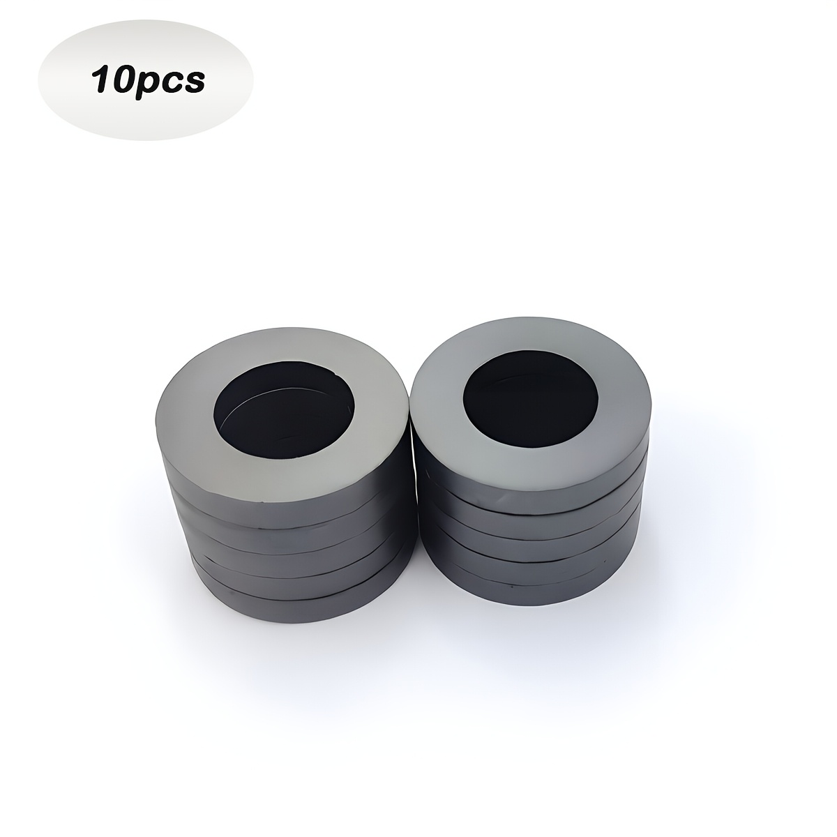 TEMU 10pcs Oxide Ring Magnet 32 X 18 X 6mm Ceramic Round Magnet, Durable For Industrial Use