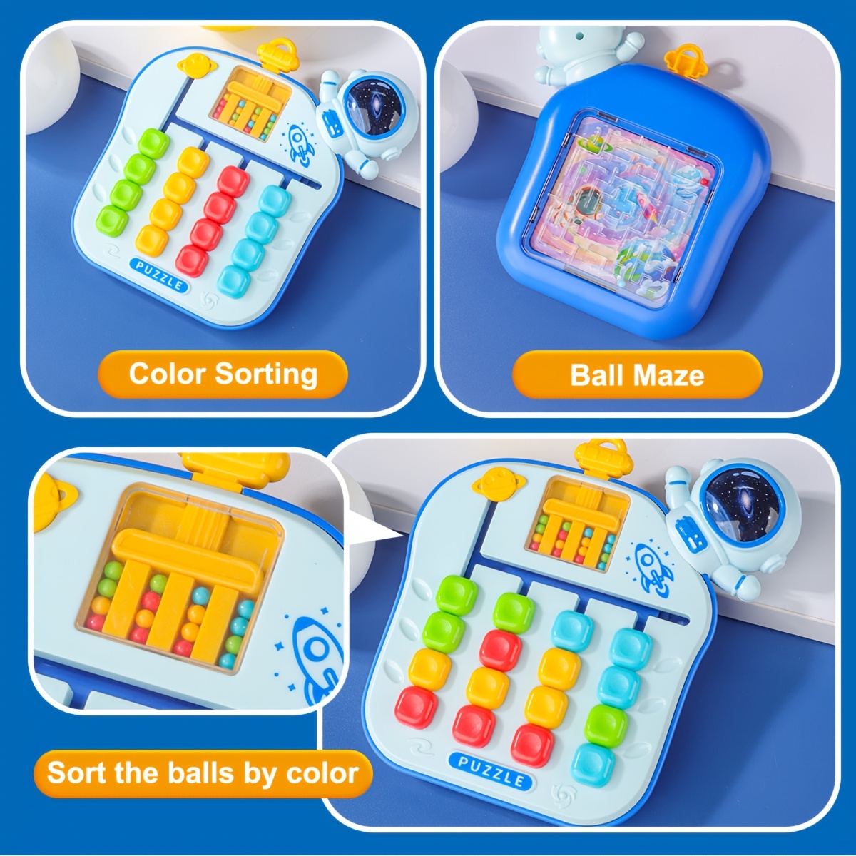Four-Color Maze Game for Kids