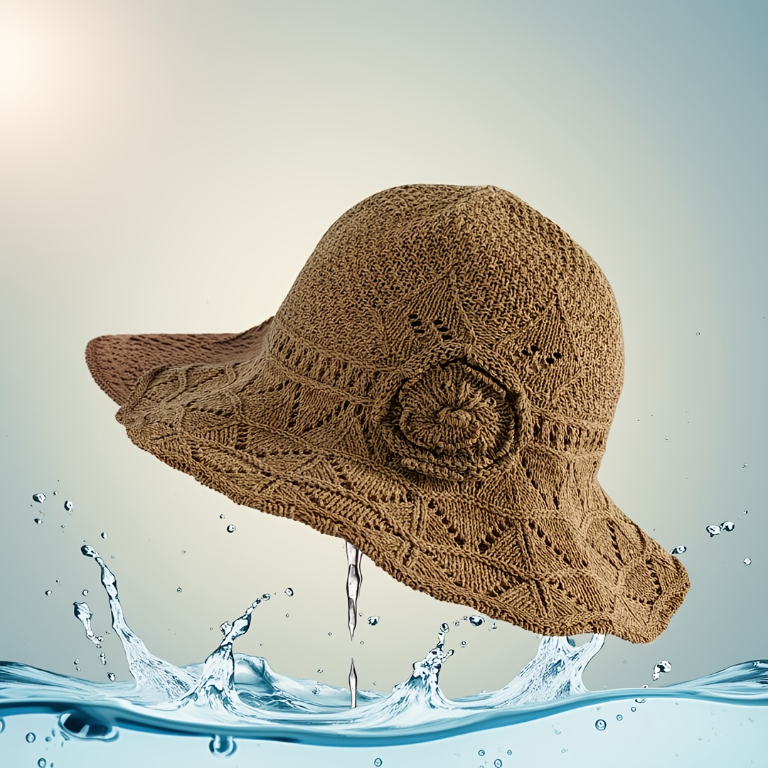 TEMU Women's Lightweight Fisherman Hat - Summer Outdoor With Wide Brim Suitable For,, Casual Wear | Versatile Hat For Sports, Picnic, Travel | Hand