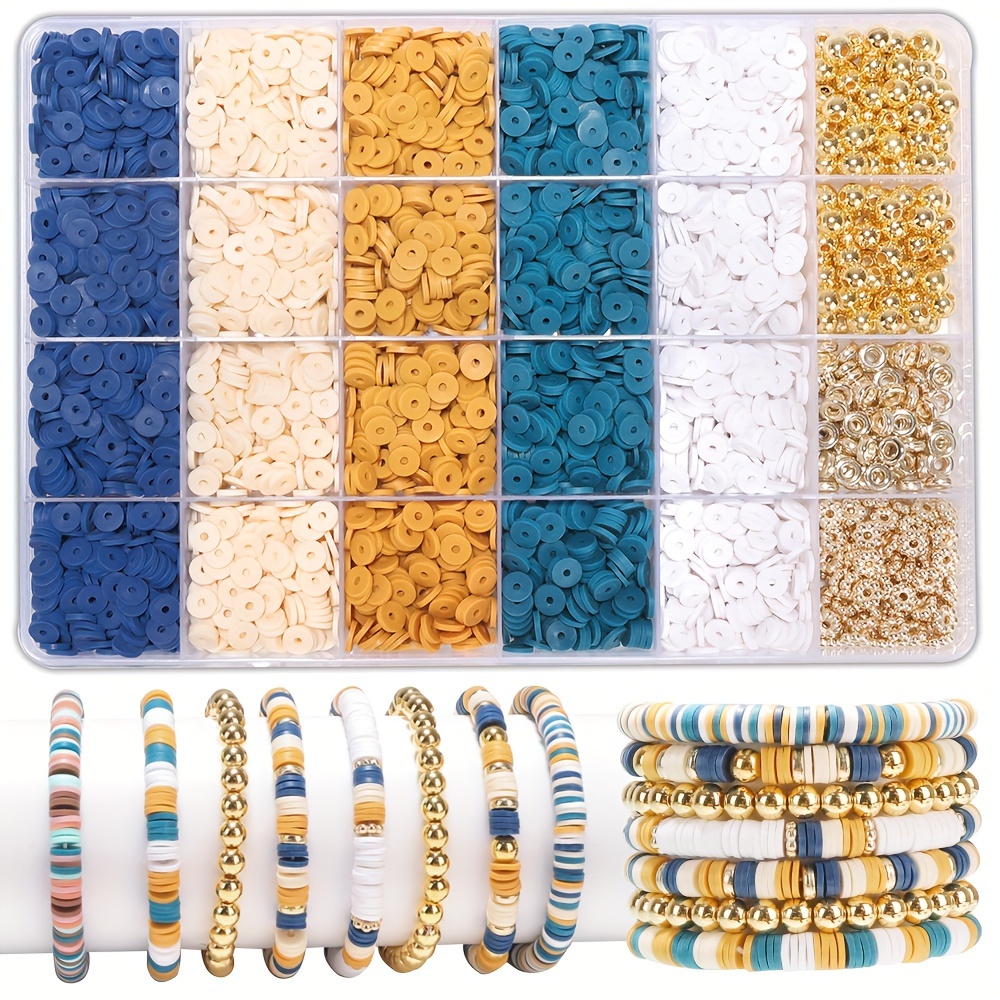 Boho Style Diy Clay Beads Bracelet Kit Friendship Bracelet Making Kit For  Women Golden Letter Beads White Clay Beads Kit For Diy Jewelry Making -  Temu United Kingdom
