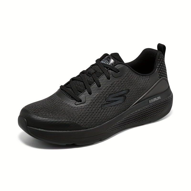 sketch mens casual running shoes all black mesh upper with eva