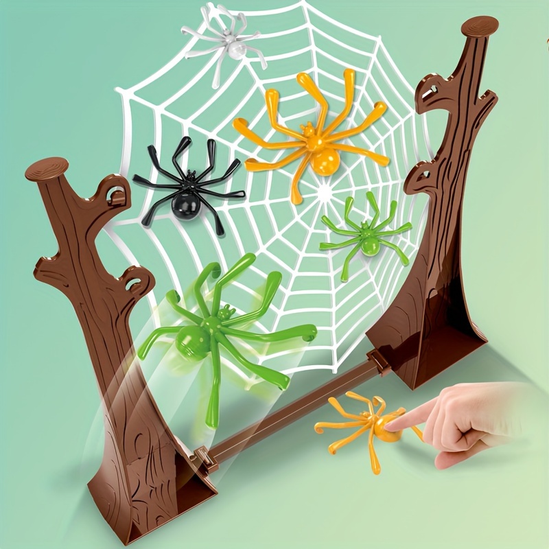 

Plastic Spider Toy Game - Interactive Game For 3-6, Educational Science Playset With Color Spiders For Halloween, Birthday, New Year Gifts