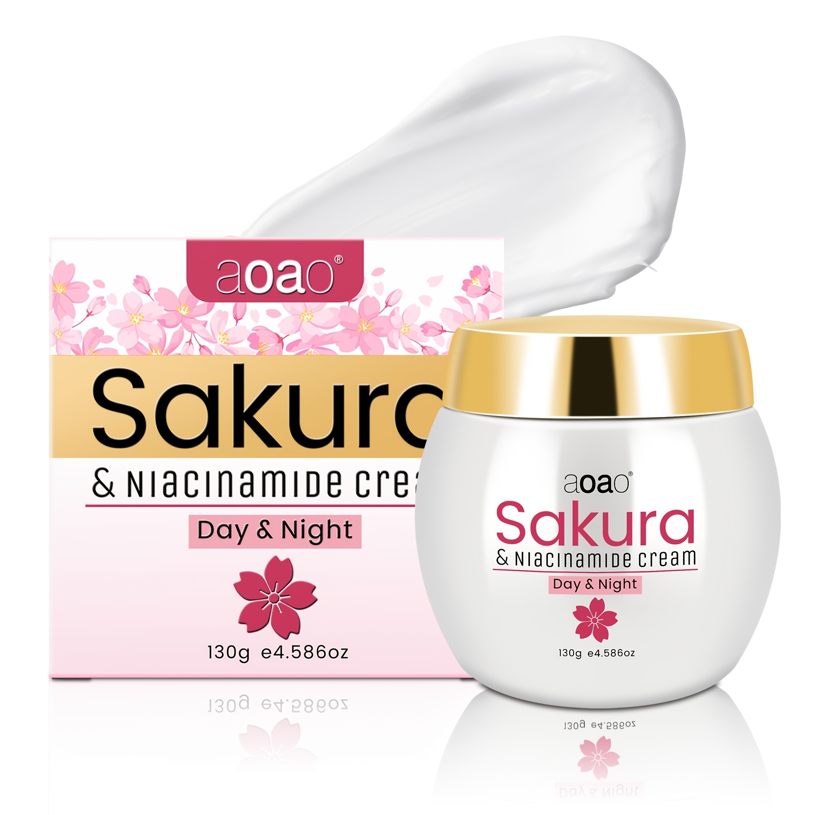 Image of Sakura Moisturizing Face Cream - With Hyaluronic Acid & Collagen To Firm And Skin. Perfect Christmas Gift.