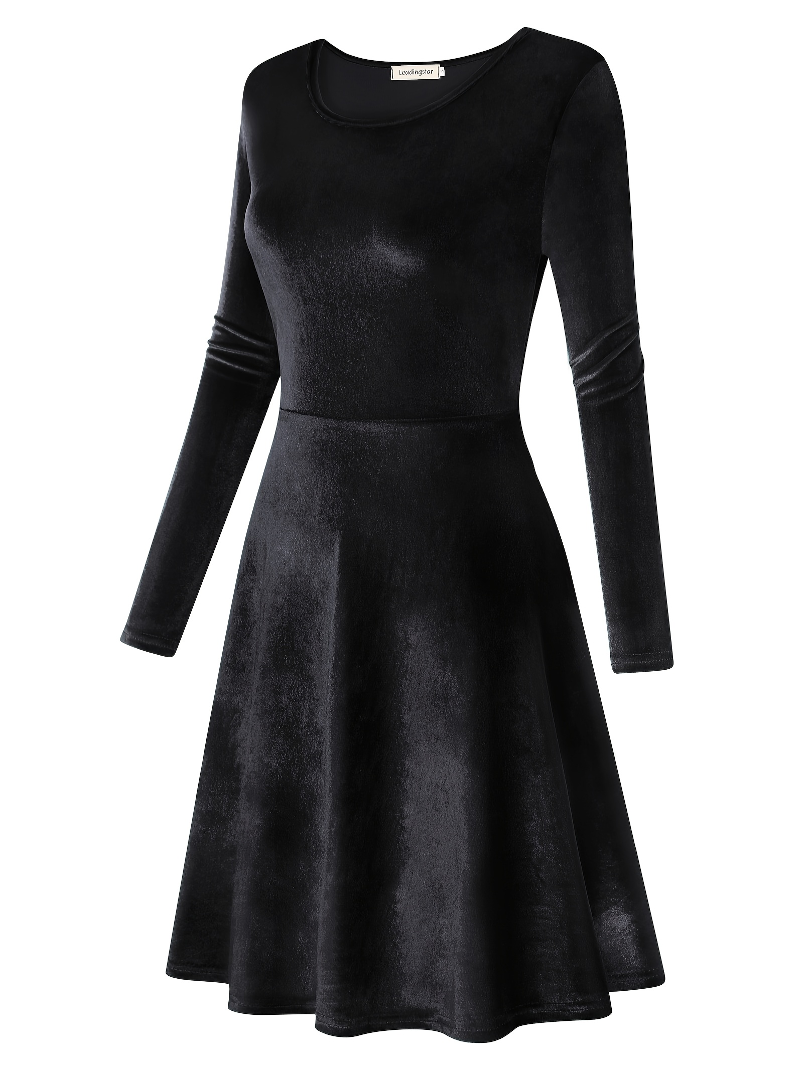 mini black dress with sheer sleeves Black Velvet Mini Dress