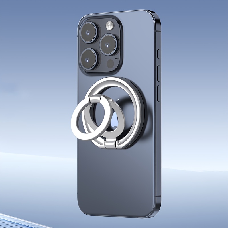 TEMU Supporto magnetico multifunzionale per telefono con anello per , cavalletto portatile pieghevole, accessorio di supporto per telefono, presa