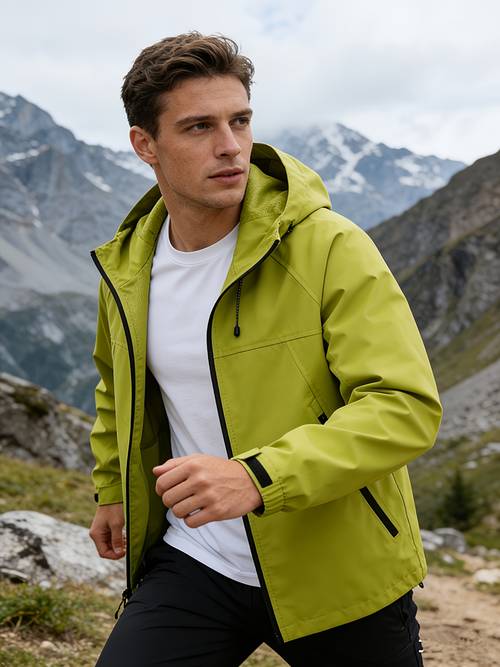 spring mens clothing sports zipper long sleeve fashion loose solid camping sport casual outdoor sports lightweight sweatshirts jackets hooded shell outdoor hiking hoody jacket coat man jacket male