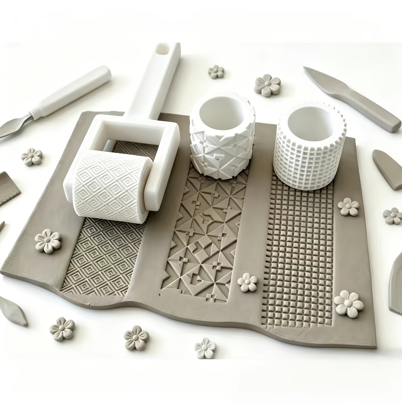 Modular Texture Rollers for Clay and Jewellery Making