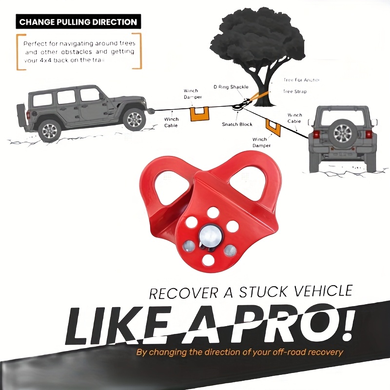 3t winch pulley block for synthetic rope heavy duty universal winch towing pulley   your winchs capacity Product details 4